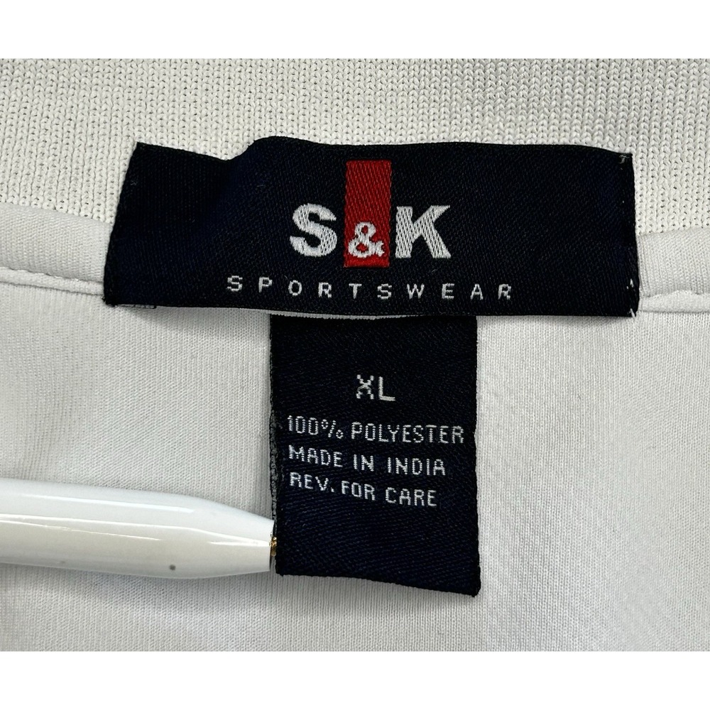 Florida Gators Polo Shirt Men's XL White Blue Embroidered Logo S&K Sportswear - Picture 2 of 9